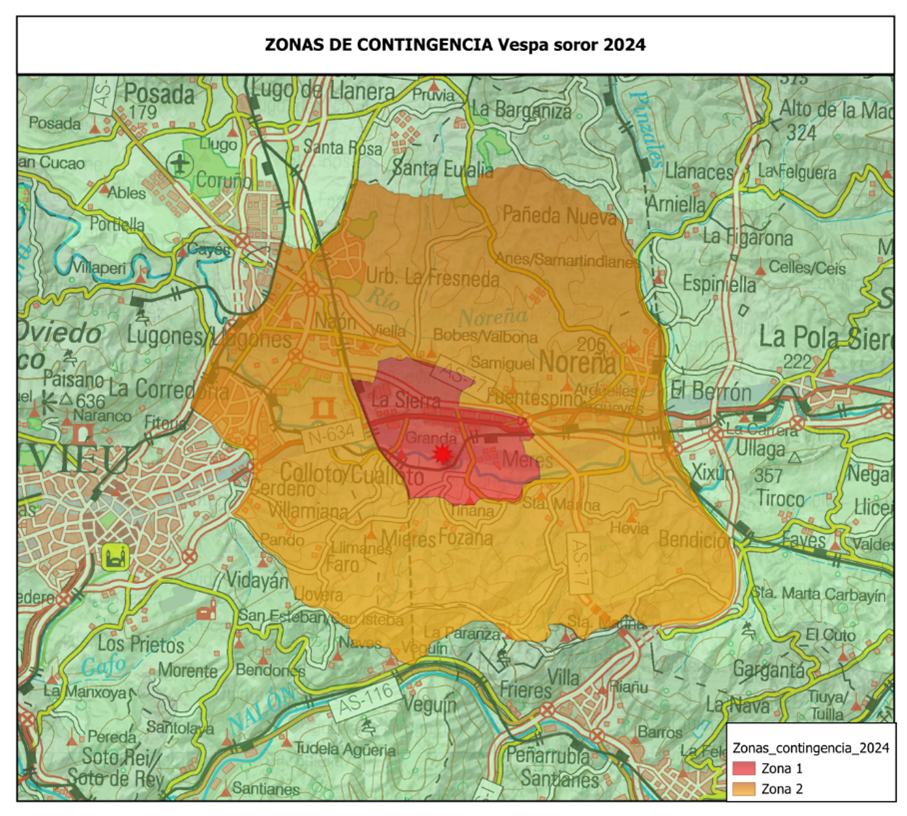Zonas de contingencia 2024